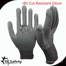 SRSAFETY 18G protective gloves cutting glass/cut proof glove
